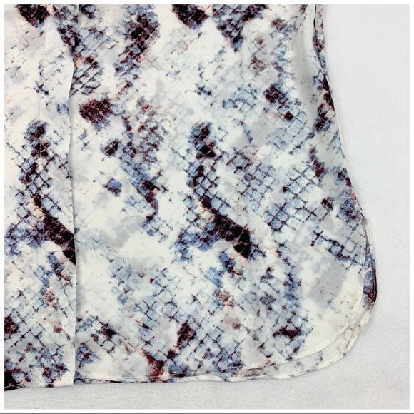 Cynthia Rowley sneak Print button up shirt blouse - Picture 9 of 9
